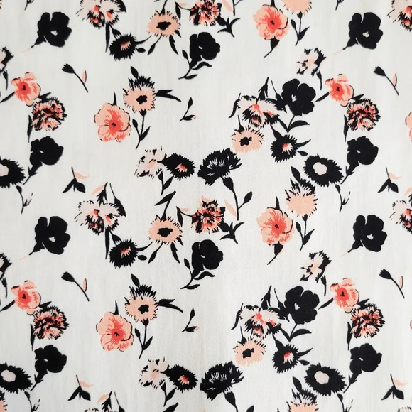 NWOT French Connection White Floral Fit and Flare Dress Size 8 - Picture 5 of 8